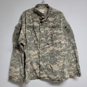 US Army Coat Digital Camouflage Combat Uniform Jacket Mens Large Long Camo